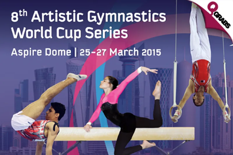 For QR70 Experience the 8th Artistic Gymnastics World Cup in Style with a VIP Ticket for 26 OR 27 March 2015! (QR100 Value)